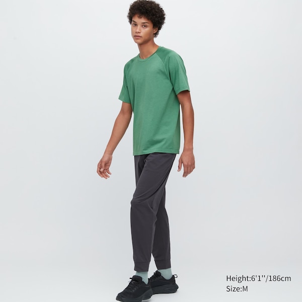 Uniqlo DRY-EX Crew Neck Short-Sleeve Miesten T Paidat Vihreä | 0753-RNFQH