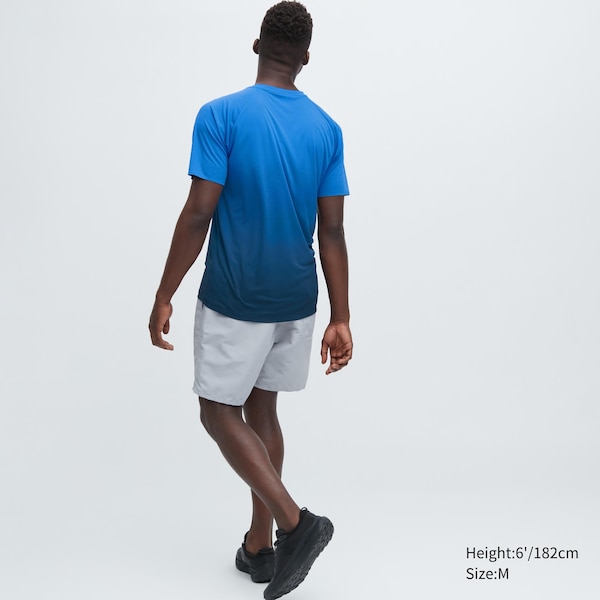 Uniqlo DRY-EX Crew Neck Short-Sleeve Miesten T Paidat Sininen | 2840-SYAKU