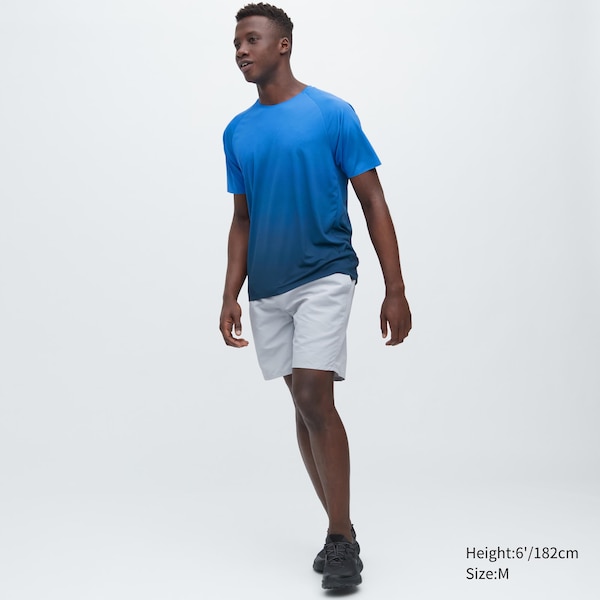 Uniqlo DRY-EX Crew Neck Short-Sleeve Miesten T Paidat Sininen | 2840-SYAKU