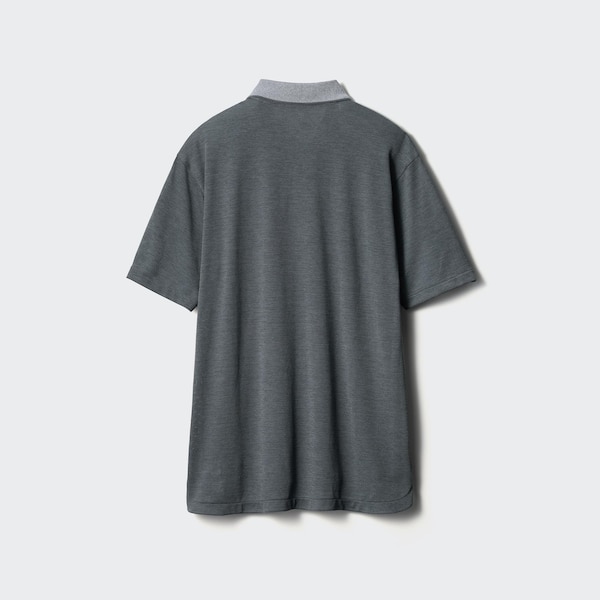 Uniqlo DRY-EX Short-Sleeve Miesten Pikeepaita Harmaat | 8435-SLDHJ