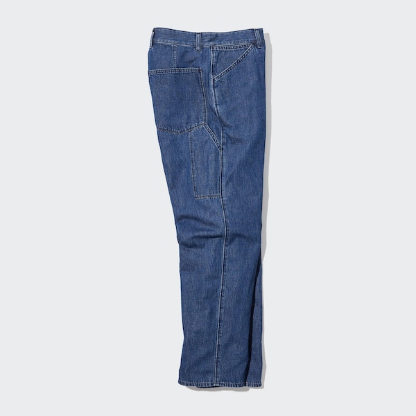 Uniqlo Denim Work Miesten Farkut Valkoinen | 9302-YODXB