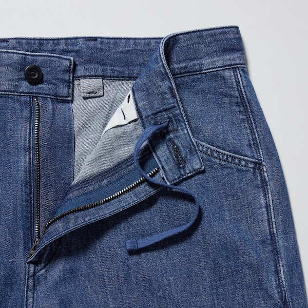 Uniqlo Denim Work Miesten Farkut Valkoinen | 9302-YODXB