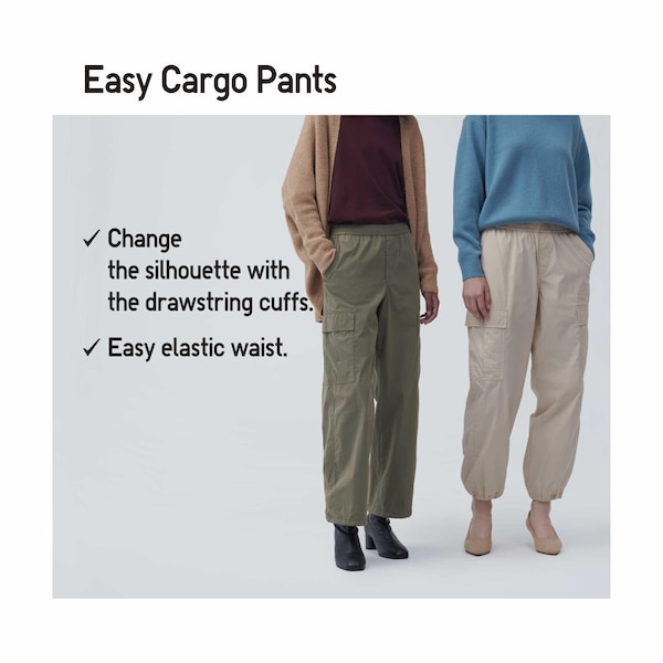 Uniqlo Easy Cargo Naisten Housut Beige | 1764-PNXVD