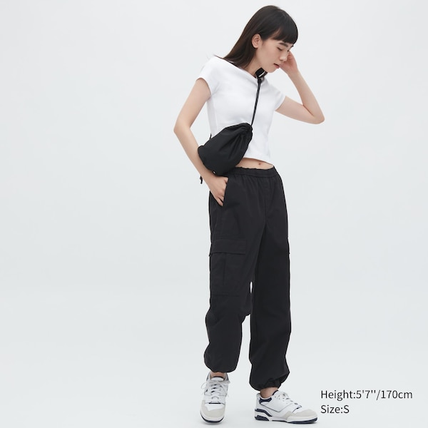 Uniqlo Easy Cargo Naisten Housut Mustat | 6123-JNXQH