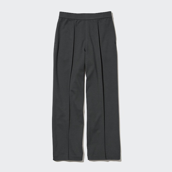 Uniqlo Easy Wide Straight Naisten Housut Tummanharmaat | 2170-VCXQP