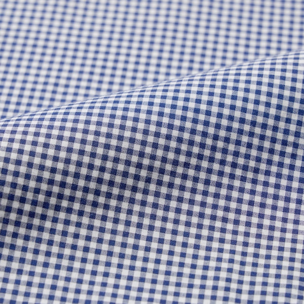 Uniqlo Extra Fine Cotton Broadcloth Checked Long-Sleeve Miesten Paidat Sininen | 0623-PVLSA