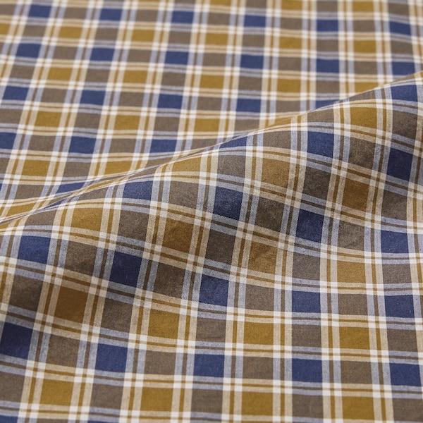 Uniqlo Extra Fine Cotton Broadcloth Checked Long-Sleeve Miesten Paidat Keltainen | 4587-JDMBF