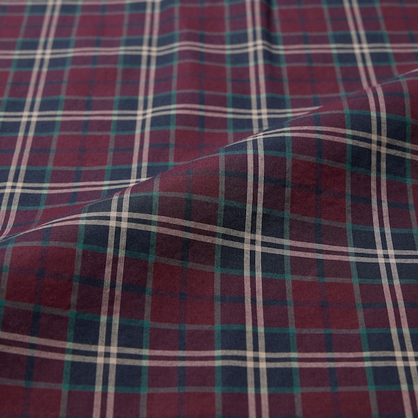 Uniqlo Extra Fine Cotton Broadcloth Checked Long-Sleeve Miesten Paidat Viininpunainen | 9014-UAIET