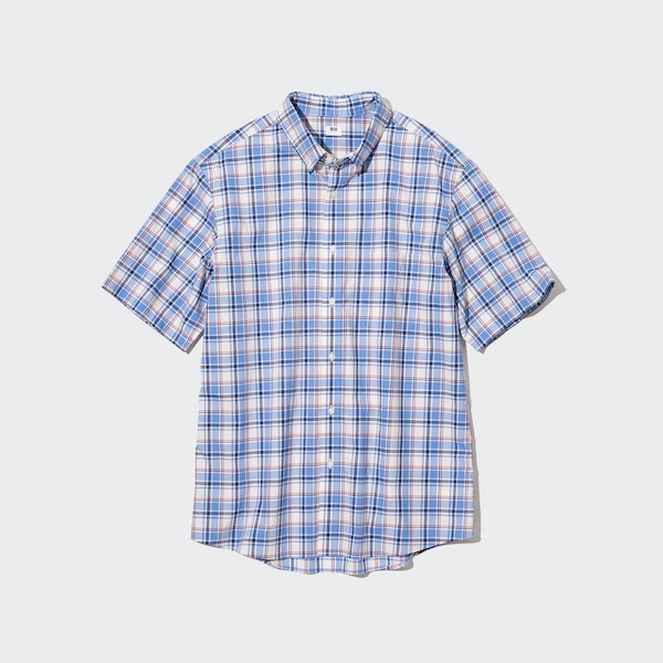 Uniqlo Extra Fine Cotton Short-Sleeve Miesten Paidat Sininen | 3708-NWYHA