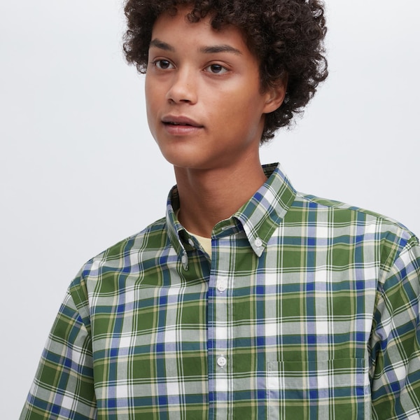 Uniqlo Extra Fine Cotton Short-Sleeve Miesten Paidat Vihreä | 1265-PHZCV