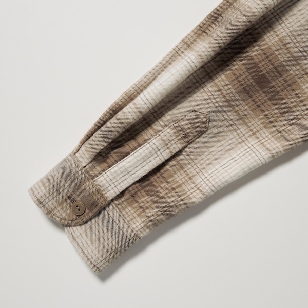 Uniqlo Flannel Checked Long-Sleeve Miesten Paidat Kupari | 5639-WHFYX