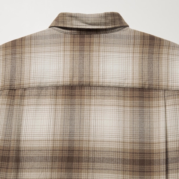 Uniqlo Flannel Checked Long-Sleeve Miesten Paidat Kupari | 5639-WHFYX