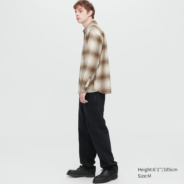 Uniqlo Flannel Checked Long-Sleeve Miesten Paidat Kupari | 5639-WHFYX