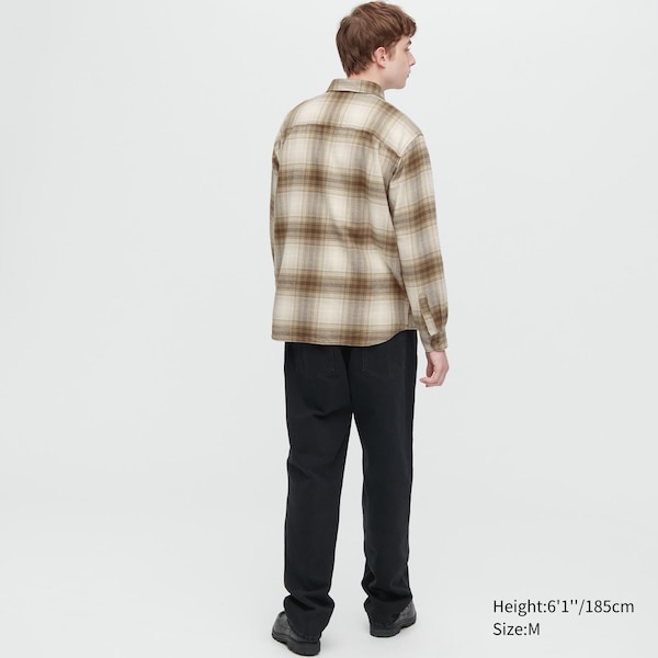 Uniqlo Flannel Checked Long-Sleeve Miesten Paidat Kupari | 5639-WHFYX