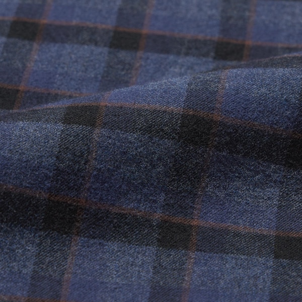 Uniqlo Flannel Checked Long-Sleeve Miesten Paidat Sininen | 2968-AFRTL