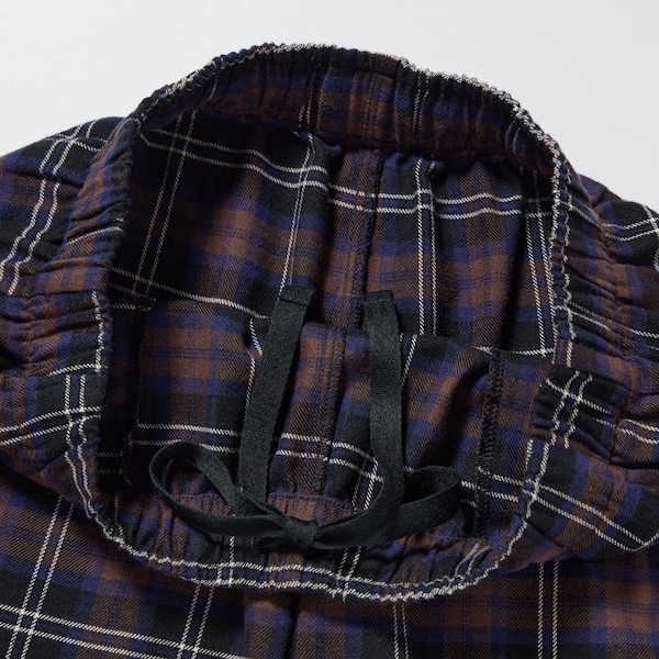 Uniqlo Flannel Checked Naisten Housut Tummanruskea | 6157-ADFPC