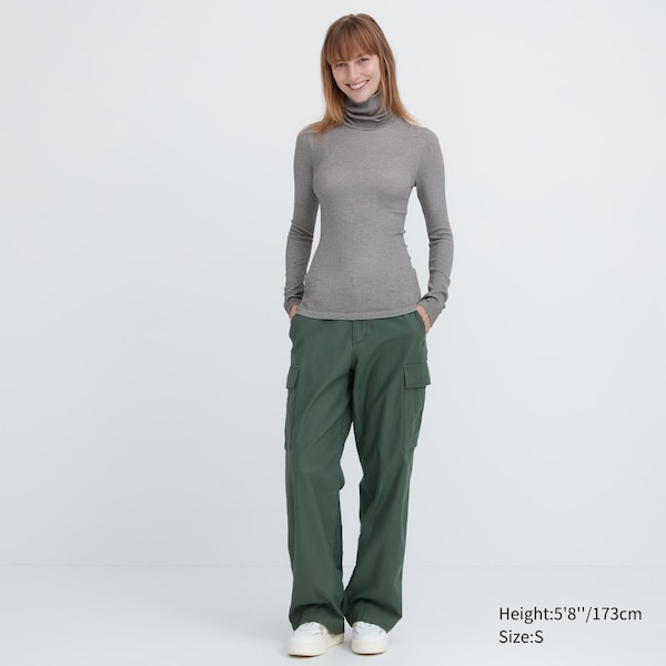 Uniqlo HEATTECH Extra Warm Seamless Turtleneck Naisten T Paidat Harmaat | 7869-RUGTE