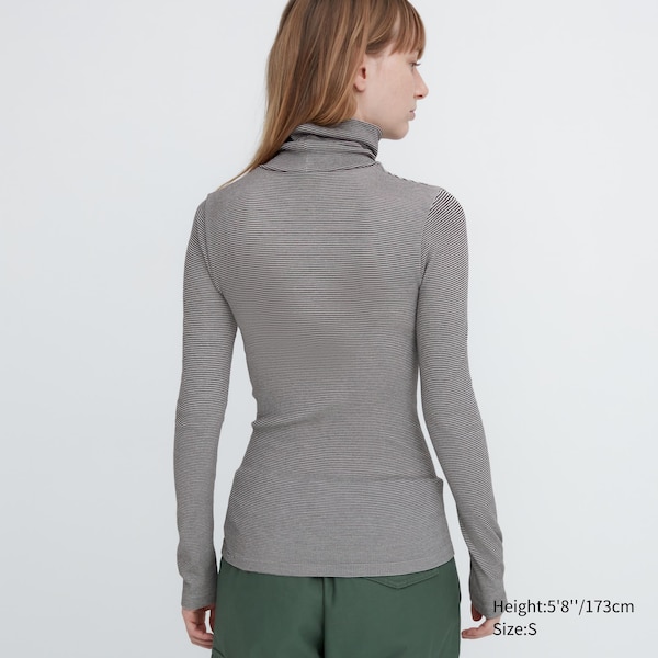 Uniqlo HEATTECH Extra Warm Seamless Turtleneck Naisten T Paidat Harmaat | 7869-RUGTE