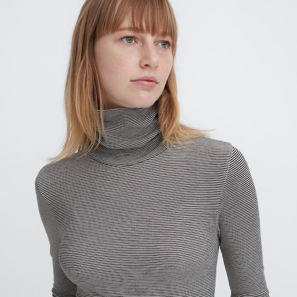 Uniqlo HEATTECH Extra Warm Seamless Turtleneck Naisten T Paidat Harmaat | 7869-RUGTE