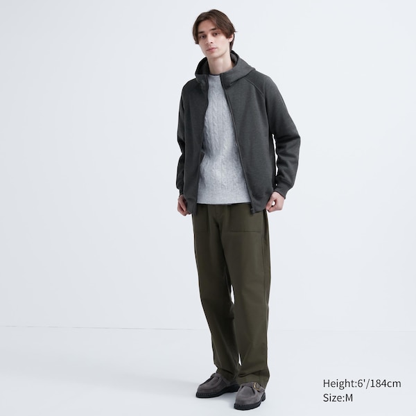 Uniqlo HEATTECH Pile-Lined Sweat Full-Zip Miesten Huppari Tummanharmaat | 7641-LXFQU