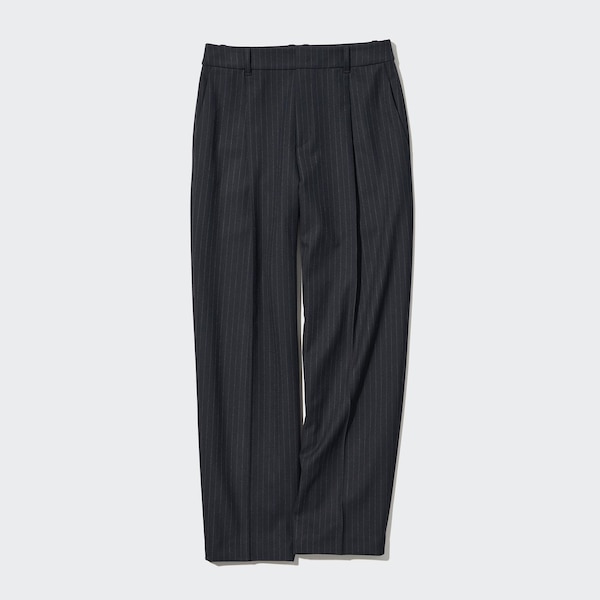 Uniqlo HEATTECH Pleated Tapered Naisten Housut Laivastonsininen | 0471-EBUXW