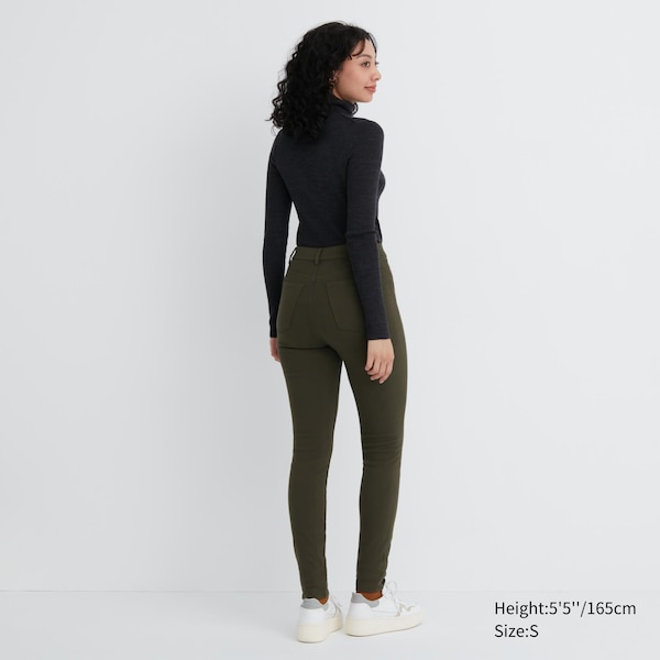 Uniqlo HEATTECH Ultra Stretch High-Rise Naisten Leggings Oliivinvihreä | 0798-MGXID