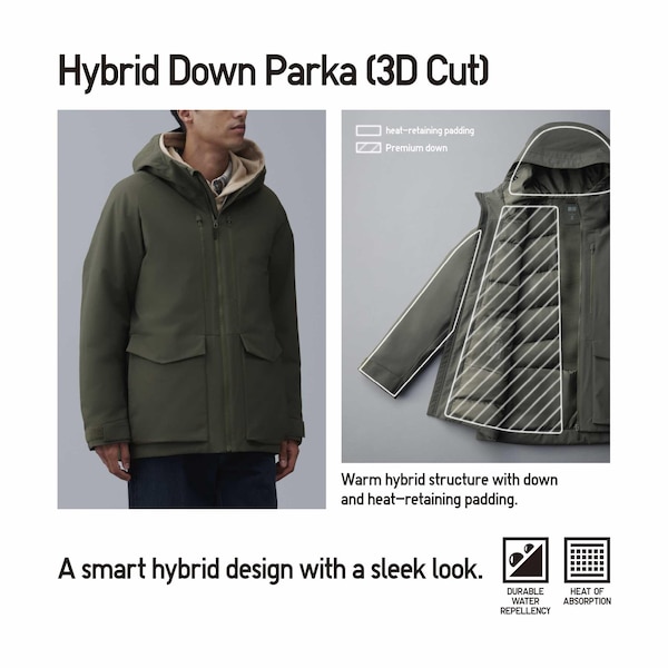 Uniqlo Hybrid Down Miesten Parka Mustat | SXCLOV-874