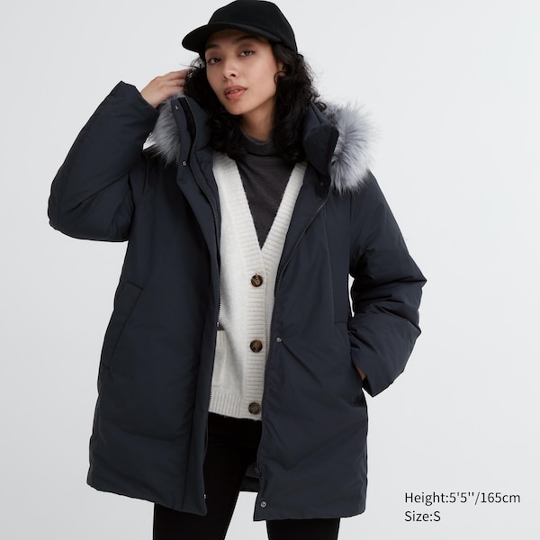 Uniqlo Hybrid Down Naisten Takit Mustat | 6302-MHPRV