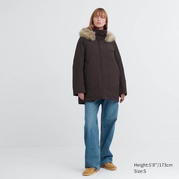 Uniqlo Hybrid Down Naisten Takit Ruskea | 4816-NAPFO