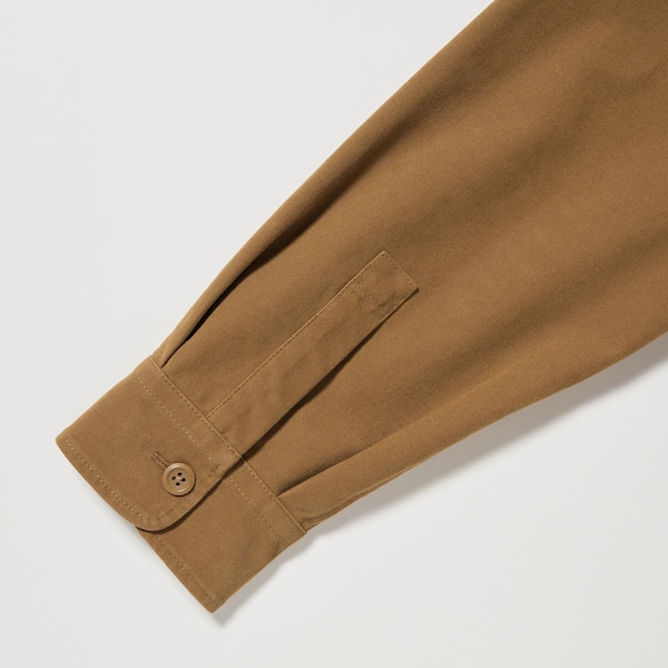 Uniqlo Jersey Utility Long-Sleeve Miesten Päällyspaita Ruskea | 2768-YIFNG