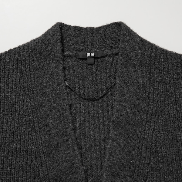 Uniqlo Knitted Long Naisten Takit Tummanharmaat | 1592-EDWZI