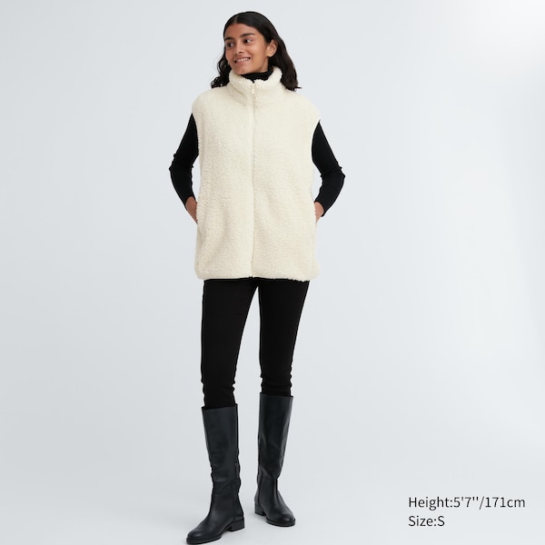 Uniqlo Light Pile-Lined Fleece Naisten Liivi Valkoinen | 4072-KWSRV