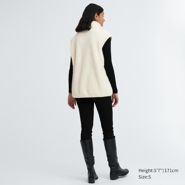 Uniqlo Light Pile-Lined Fleece Naisten Liivi Valkoinen | 4072-KWSRV