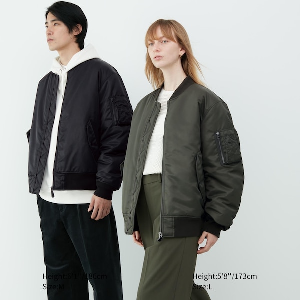 Uniqlo MA-1 Blouson Miesten jackets Vihreä | QUYVOP-290