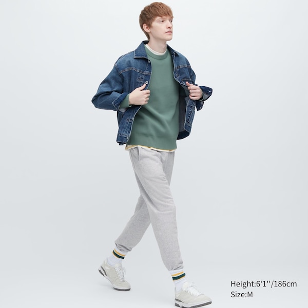 Uniqlo Miesten Collegehousut Harmaat | 6179-QIAKM