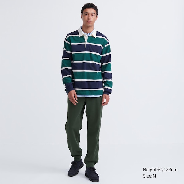 Uniqlo Miesten Collegehousut Tummanvihreä | 7286-KDZAN