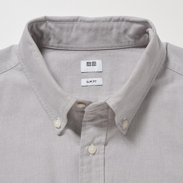 Uniqlo Oxford Slim-Fit Long-Sleeve Miesten Paidat Valkoinen | 9172-LGNPB