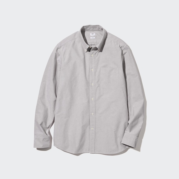 Uniqlo Oxford Slim-Fit Long-Sleeve Miesten Paidat Valkoinen | 9172-LGNPB