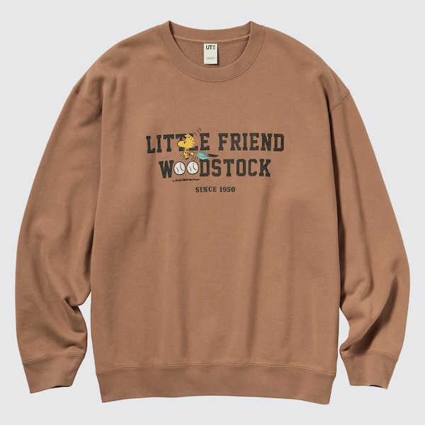 Uniqlo PEANUTS Charlie Brown's Baseball Team Long-Sleeve Miesten Puserot Ruskea | 3984-FHTAM