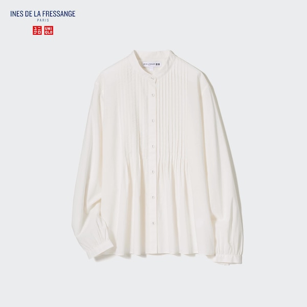 Uniqlo Pintuck Long Sleeve Naisten Paidat Valkoinen | 0537-PMGXB