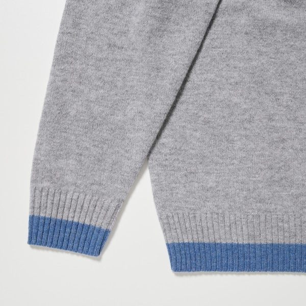 Uniqlo Premium Lambswool Crew Neck Long-Sleeve Miesten Neulepuserot Tummanharmaat | 9504-DIRHN