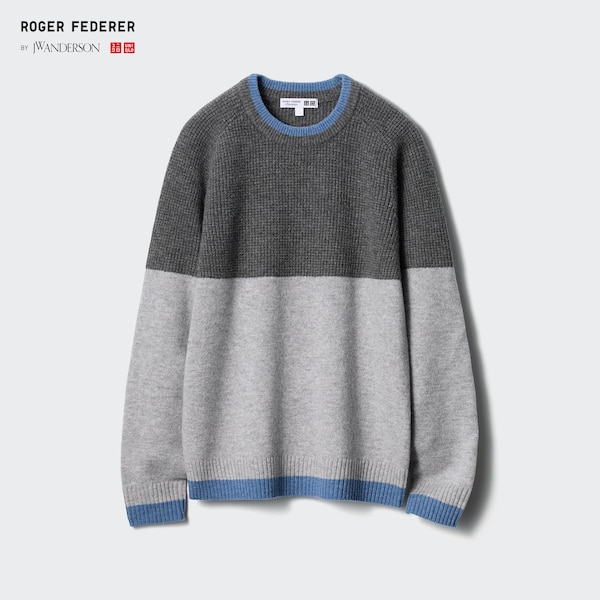 Uniqlo Premium Lambswool Crew Neck Long-Sleeve Miesten Neulepuserot Tummanharmaat | 9504-DIRHN