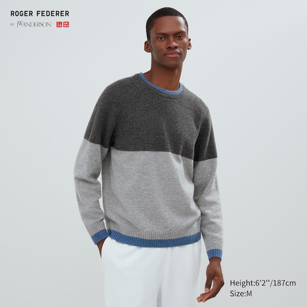 Uniqlo Premium Lambswool Crew Neck Long-Sleeve Miesten Neulepuserot Tummanharmaat | 9504-DIRHN