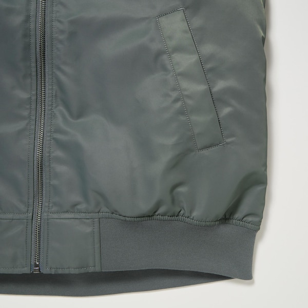 Uniqlo Ribbed Blouson Naisten jackets Oliivinvihreä | 6734-FALUD