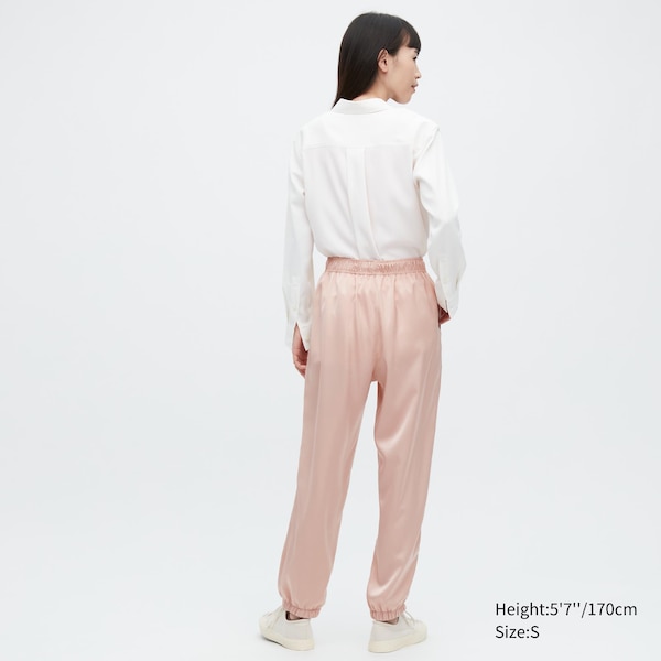 Uniqlo Satin Drape Naisten Juoksuvaatteet Pinkki | 5623-ALBGE