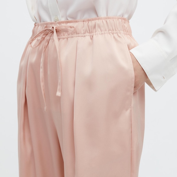 Uniqlo Satin Drape Naisten Juoksuvaatteet Pinkki | 5623-ALBGE