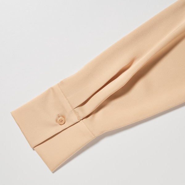 Uniqlo Satin Long-Sleeve Naisten Paidat Oranssi | 0438-MNWAP