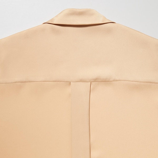 Uniqlo Satin Long-Sleeve Naisten Paidat Oranssi | 0438-MNWAP