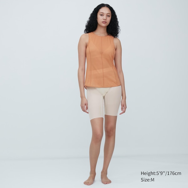 Uniqlo Sheer Sleeveless Naisten Topit Ruskea | 5980-LYPKA