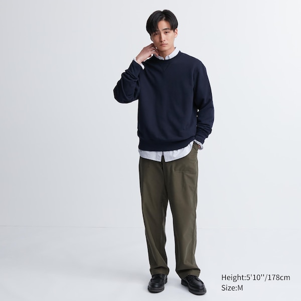 Uniqlo Side-Stripe Miesten Puserot Sininen | 0597-MSNGO